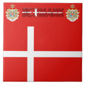 デンマークの旗 タイル (正面)