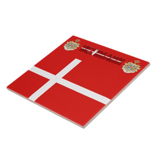 デンマークの旗 タイル (側面)