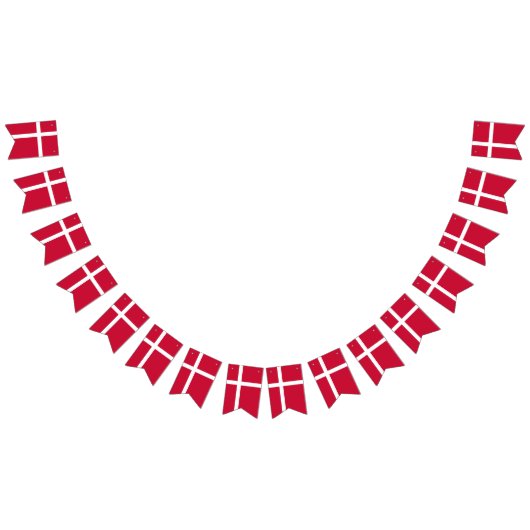 デンマークの旗 バンティングフラッグ (全)