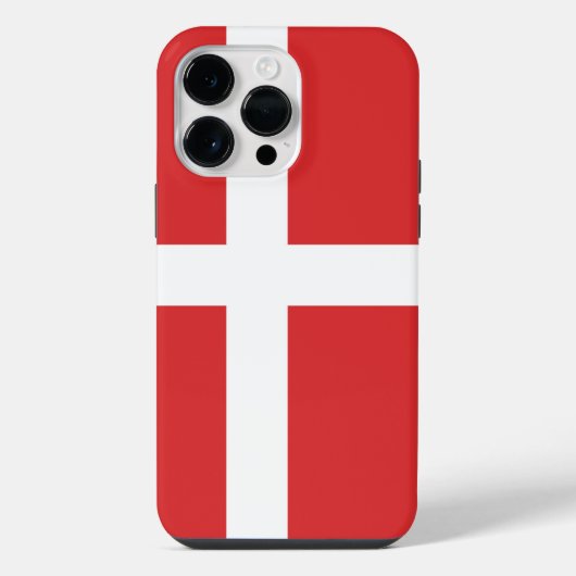 デンマークの旗 iPhoneケース (裏面)