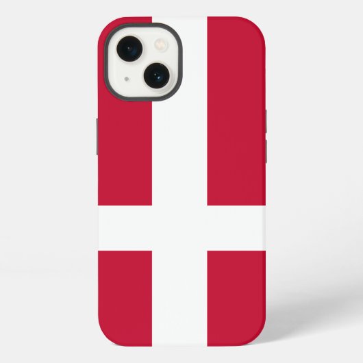 デンマークの旗 iPhoneケース (裏面)