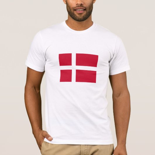 デンマークの旗 Tシャツ (正面)