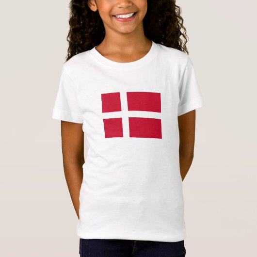 デンマークの旗 Tシャツ (正面)