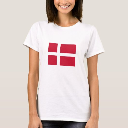 デンマークの旗 Tシャツ (正面)