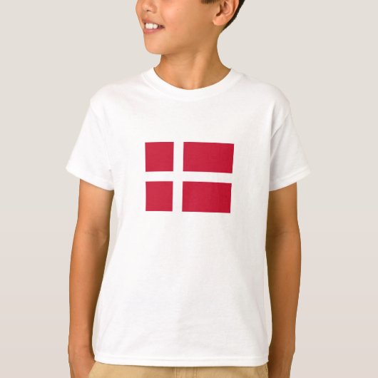 デンマークの旗 Tシャツ (正面)