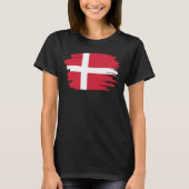 デンマークの旗Tシャツ Tシャツ (正面)