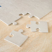 デンマークの水彩画の地図 ジグソーパズル (側面)