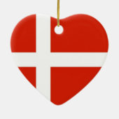 デンマークの王室紋章（ヴィンテージ） セラミックオーナメント (裏面)