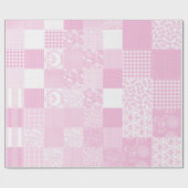 デンマークの紙スターオーナメント（ピンク） ラッピングペーパー (フラット)