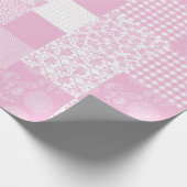 デンマークの紙スターオーナメント（ピンク） ラッピングペーパー (角)