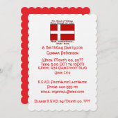 デンマークの血ビール誕生会 招待状 (正面/裏面)