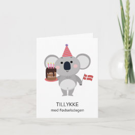 デンマークの誕生日カード – Tillykke med fedselsdagen カード