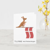 デンマークの誕生日カード – Tillykke med fedselsdagen カード (黄色い花)