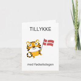 デンマークの誕生日カード – Tillykke med fedselsdagen カード