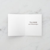 デンマークの誕生日カード – Tillykke med fedselsdagen カード (内部)