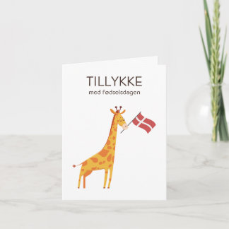 デンマークの誕生日カード – Tillykke med fedselsdagen カード