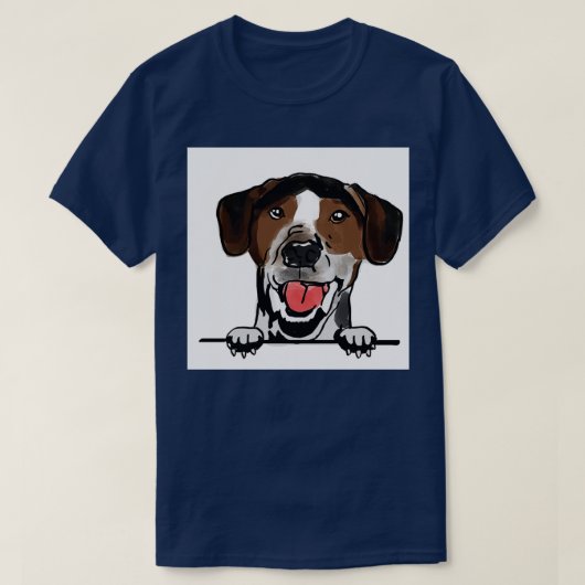デンマークの農犬 Tシャツ (デザイン正面)