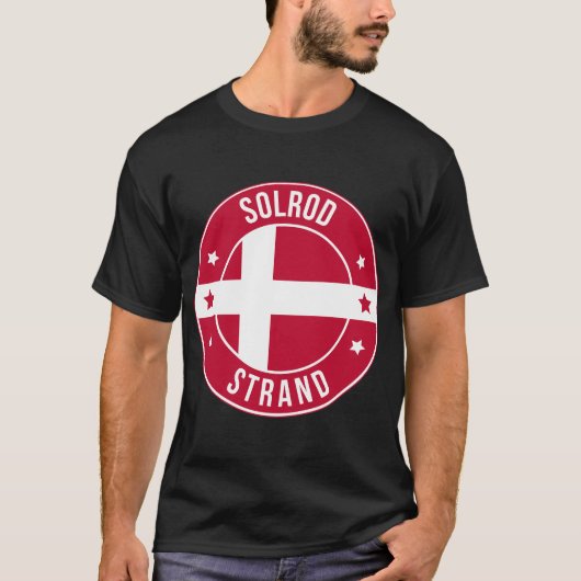 デンマークの都市Solrod Strand Tシャツ (正面)