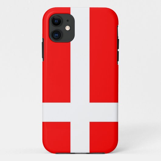 デンマークのiPhoneの旗5つのケース Case-Mate iPhoneケース (裏面)