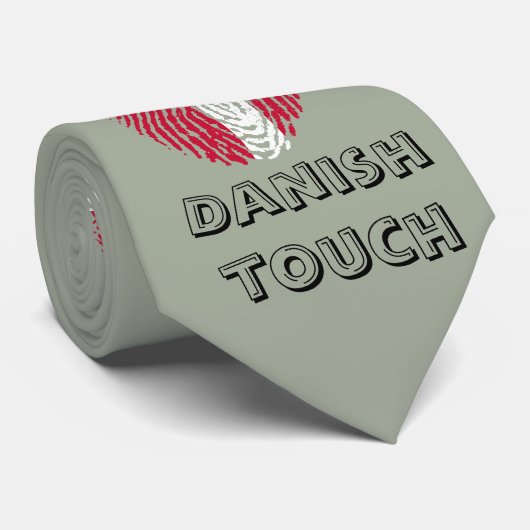 デンマークのtouchの指紋の旗 ネクタイ (ロール)