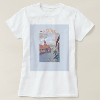 デンマークはっきりしたデザイン Tシャツ