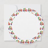 デンマークアイリッシュUSAシャムロックパーソナライズされた誕生日 招待状 (裏面)