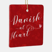 デンマークアットハートホリデーデコレーション セラミックオーナメント (右)