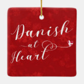 デンマークアットハートホリデーデコレーション セラミックオーナメント (裏面)
