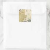 デンマークアトラスの地図 スクエアシール (バッグ)