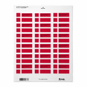 デンマークカスタムの国旗が付いたラベル ラベル (フルシート)