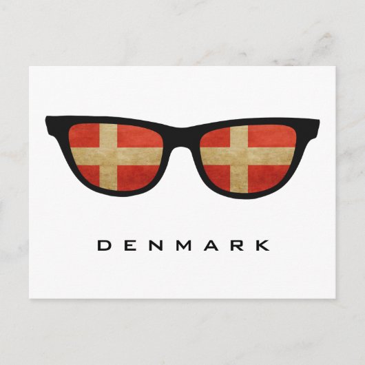 デンマークカスタムシェード文字&カラーポストカード ポストカード (正面)