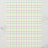 デンマークカラフルパステルプレイドスクラップブック紙 (正面)