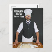 デンマーククール100%ハイゲ居心地の良い食べ物! ポストカード (正面/裏面)