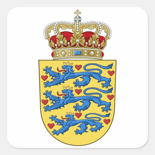 デンマークコート・オブ・アームズ スクエアシール (正面)