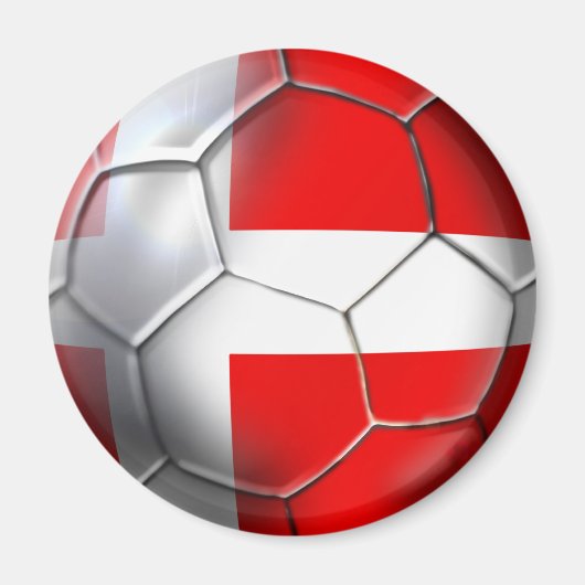 デンマークサッカー マグネット (正面)