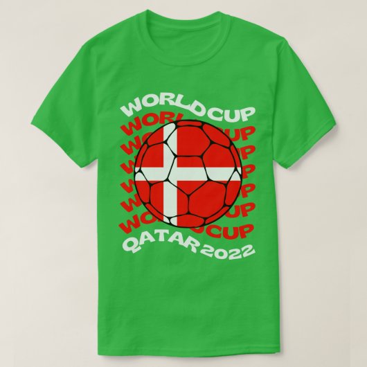 デンマークサッカー Tシャツ (デザイン正面)