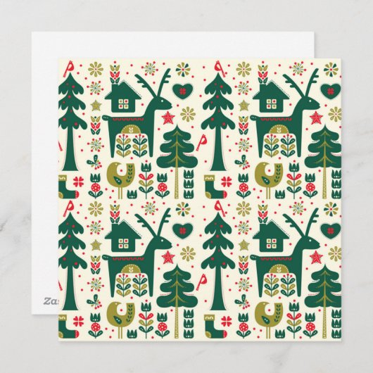 デンマークスタイルクリスマス シーズンカード (正面/裏面)