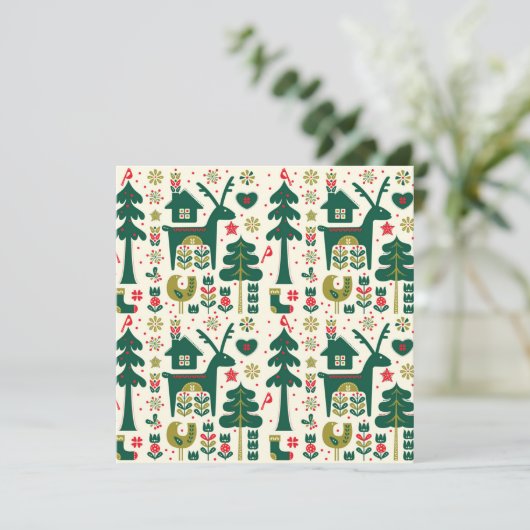 デンマークスタイルクリスマス シーズンカード (スタンド正面)