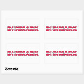 デンマークステッカー 長方形シール (シート)