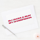 デンマークステッカー 長方形シール (封筒)