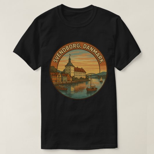 デンマークスヴェンボーグ城 Tシャツ (デザイン正面)