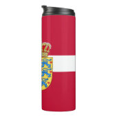 デンマークタンブラー、愛国的デンマーク国旗 タンブラー (回転右)