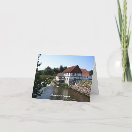 デンマークノテカードの水車場 カード (正面)
