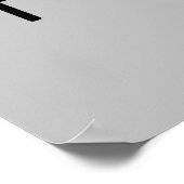 デンマークハイゲブラックアンドグレー ポスター (角)