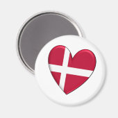 デンマークハート国旗 マグネット (正面/裏面)