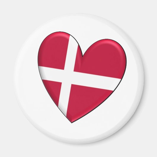 デンマークハート国旗 マグネット (正面)