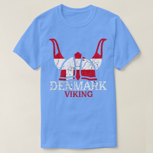 デンマークバイキングヘルメット Tシャツ (デザイン正面)