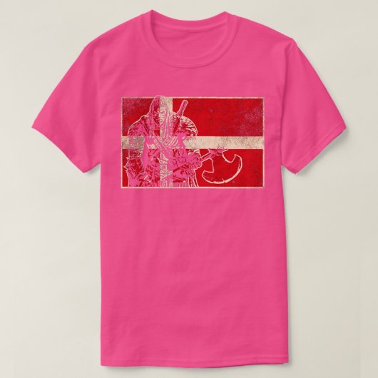 デンマークバイキング戦士1 Tシャツ (デザイン正面)