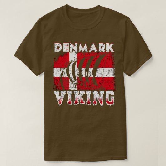 デンマークバイキング船 Tシャツ (デザイン正面)