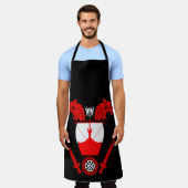 デンマークバイキング エプロン (着用した状態)